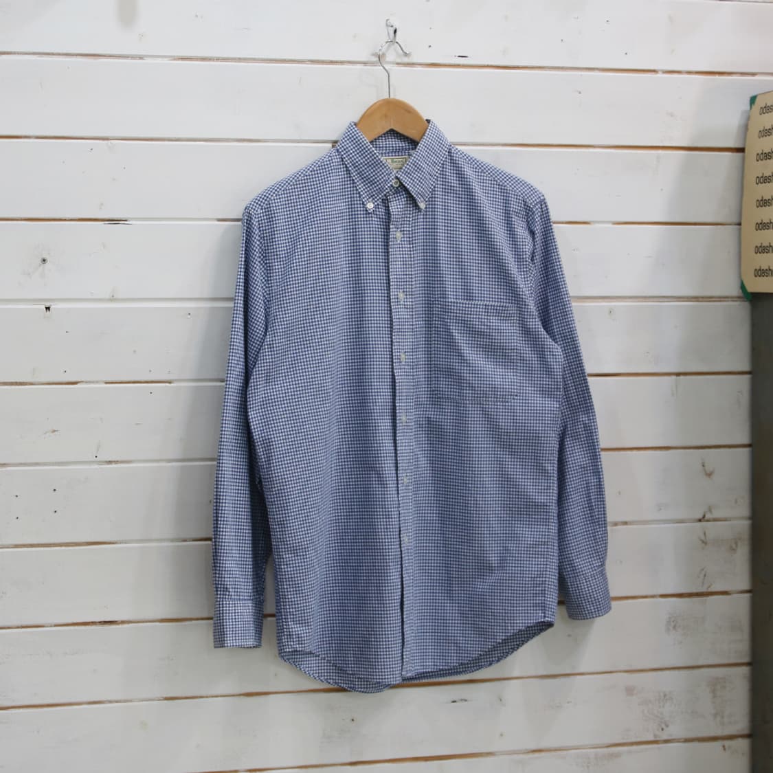 (착용컷) L.L.Bean 체크 셔츠 (남성용 100) 상품이미지1