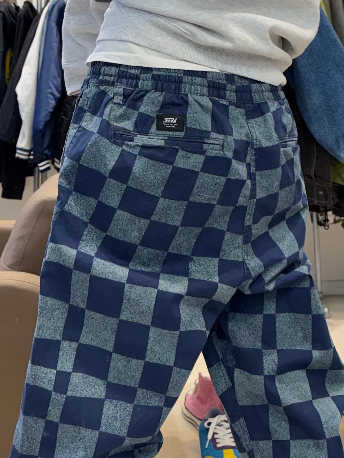 반스 체커보드 레인지 엘라스틱 팬츠 상품이미지8