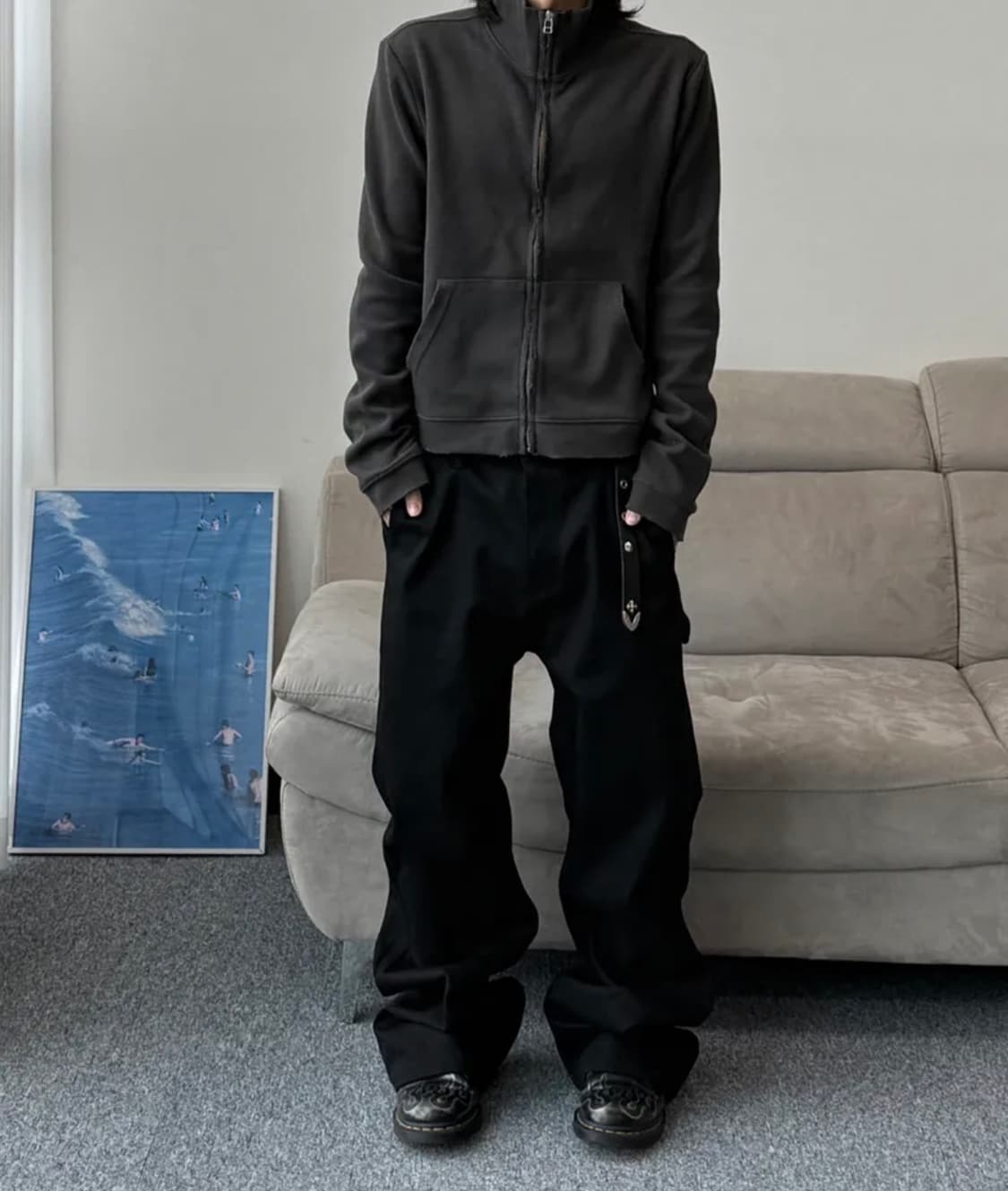 아르반 리파인드 크롭 져지 블랙 상품이미지1