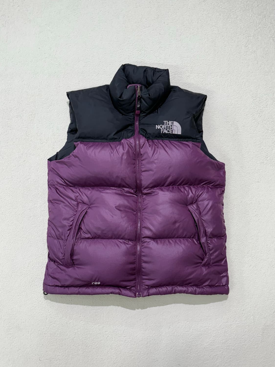 노스페이스 눕시 조끼 패딩 퍼플 90-95 사이즈 상품이미지1