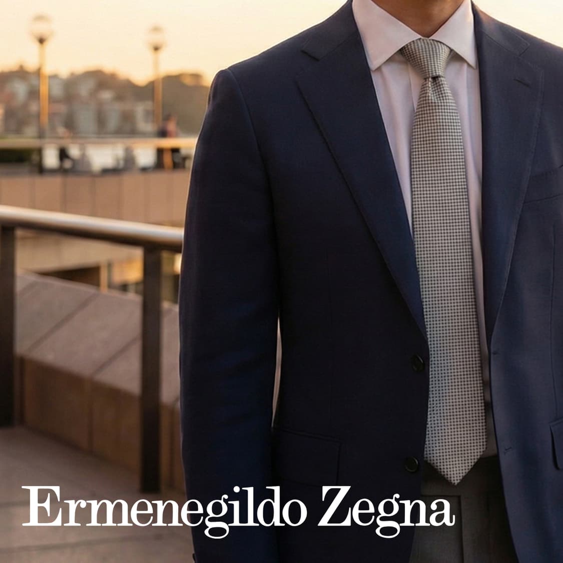 제냐 실크 화이트 마이크로 패턴 넥타이 9cm A+등급 K1901
 상품이미지1