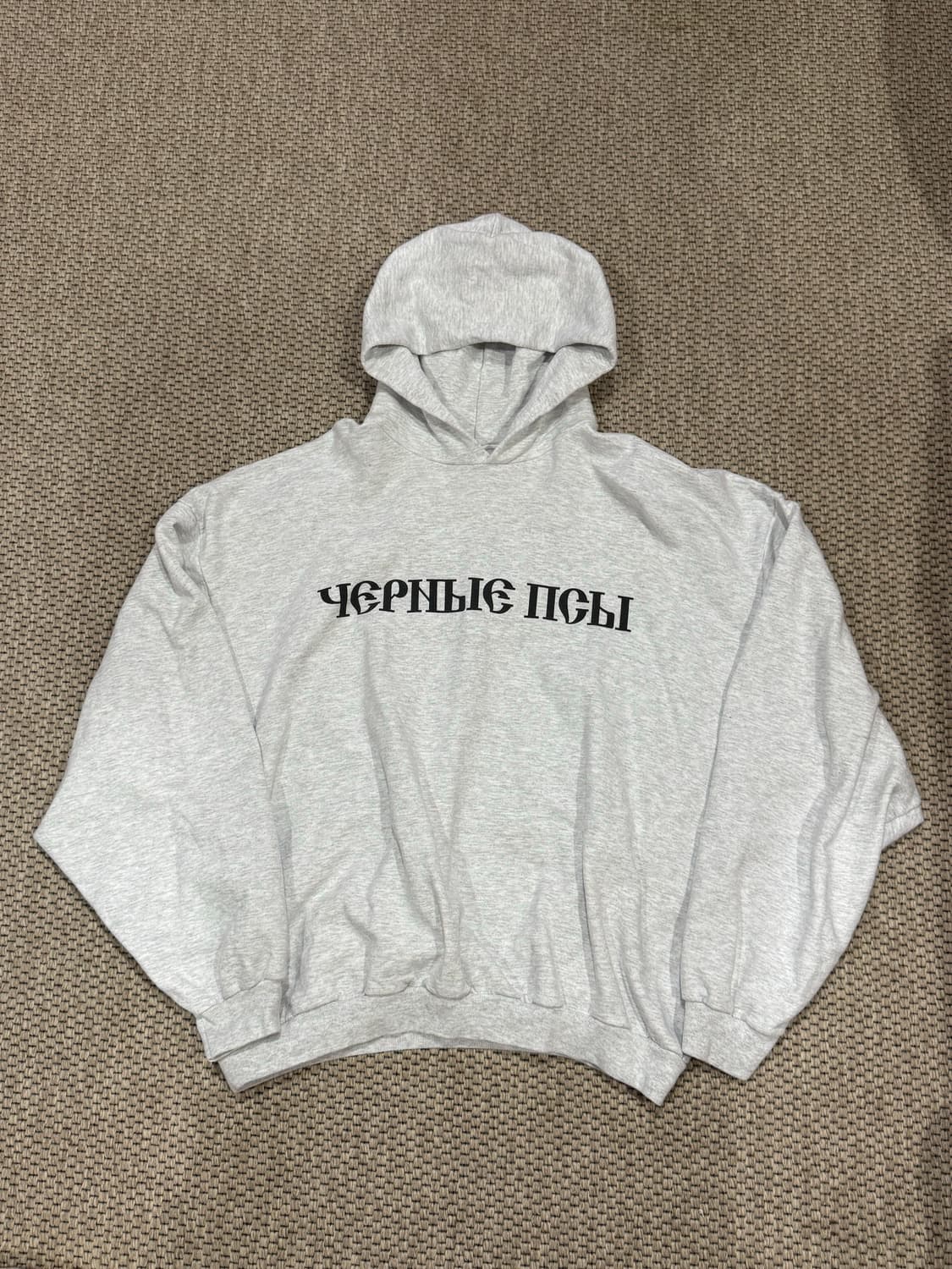 이지 x 고샤 루브친스키 블랙 독스 후드 헤더 그레이 2사이즈 상품이미지1