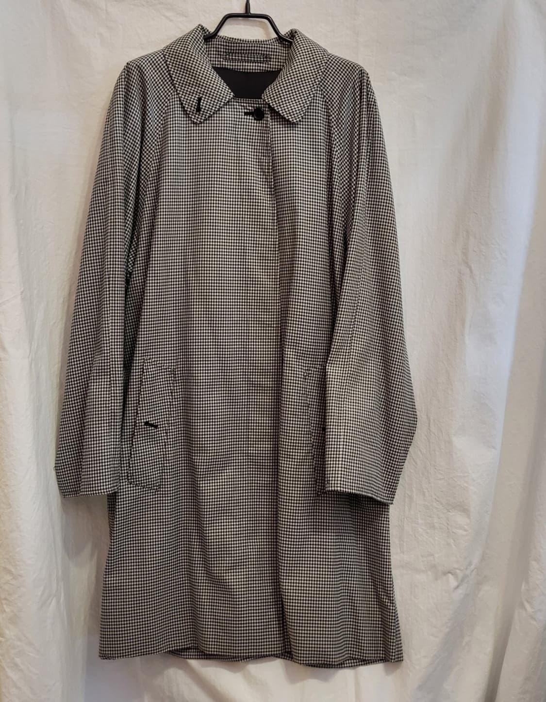 버버리 정품 깅엄체크 패턴 트렌치 코트 바바리 자켓 상품이미지1