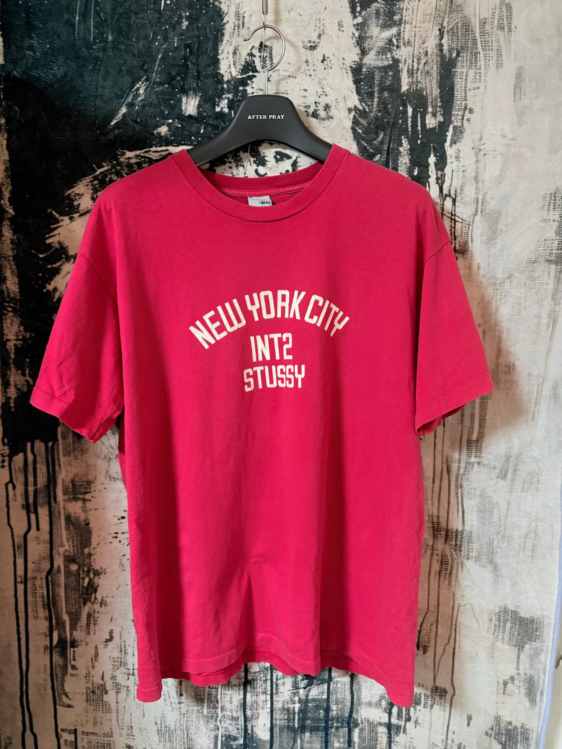 90’s Stussy usa red t-shirt  상품이미지1
