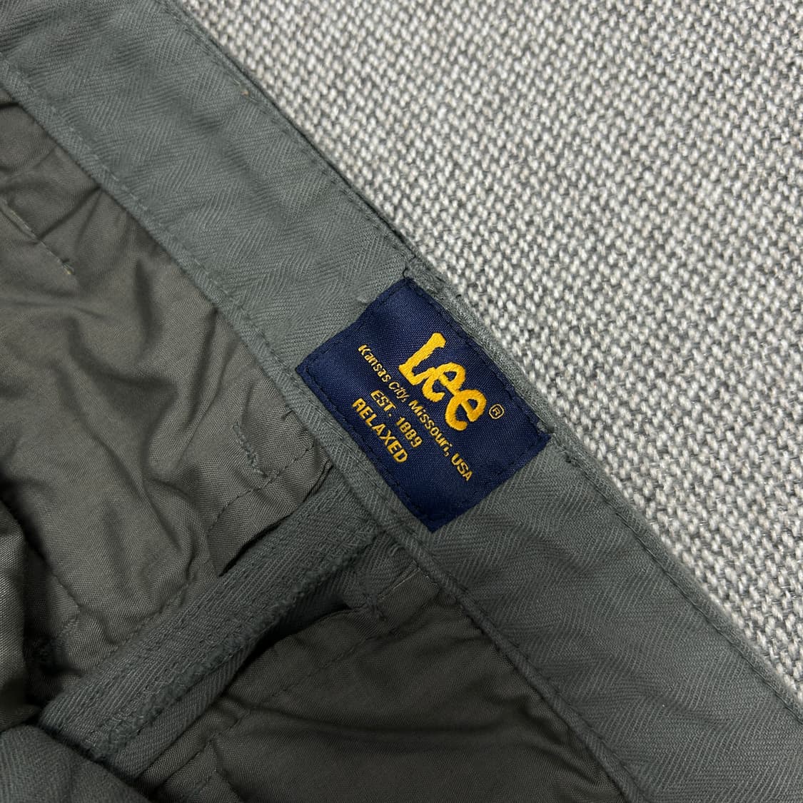 Lee 워시드 헤링본 카고팬츠(34) 상품이미지3