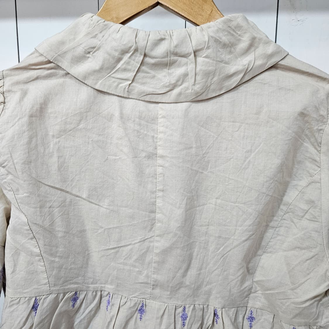 라벤더 자수 코튼 볼레로 상품이미지6