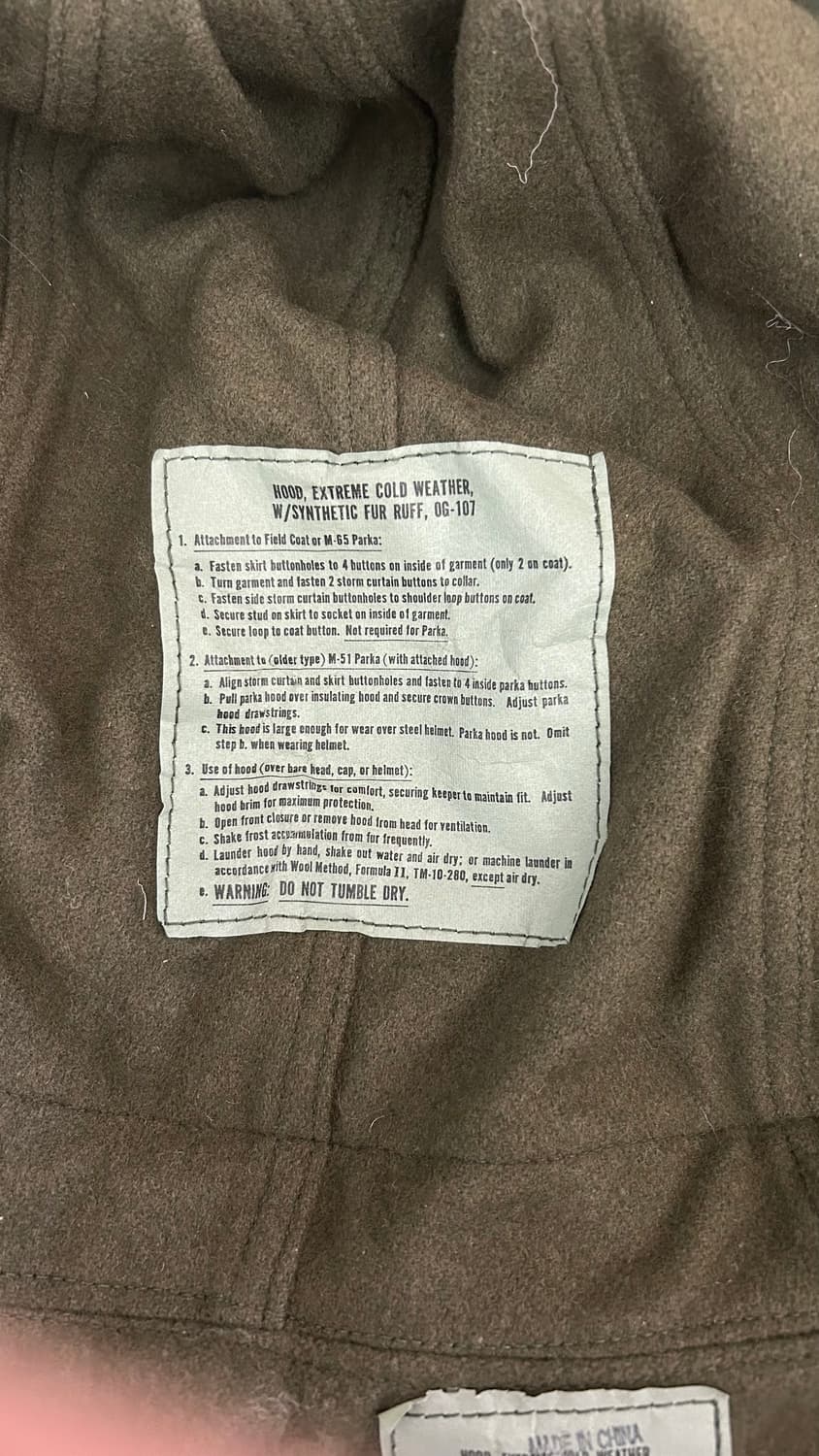 m65 후드 데드스탁 상품이미지3