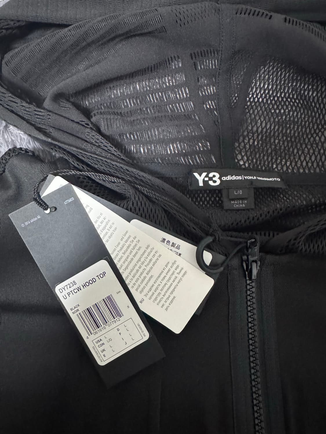 Y-3 요지야마모토 메쉬 아노락 셋업 상품이미지8