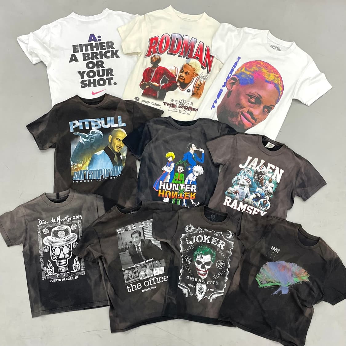 썬 페이드 페이딩 티셔츠 10pcs 업로드 완료 상품이미지1