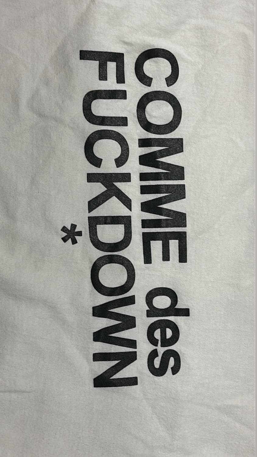 COMME des FUCKDOWN parody tee 상품이미지2