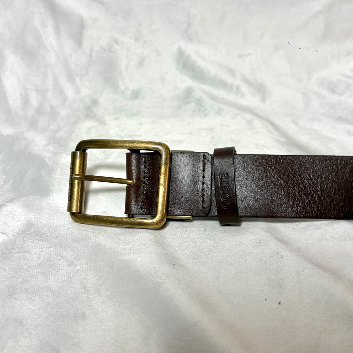 라코스테 롤러 버클 리얼 레더 벨트 상품이미지3