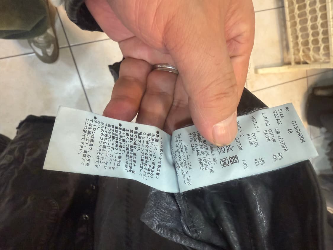 48/105 정품 미하라야스히로 백러시 가죽자켓 팝니다 상품이미지7