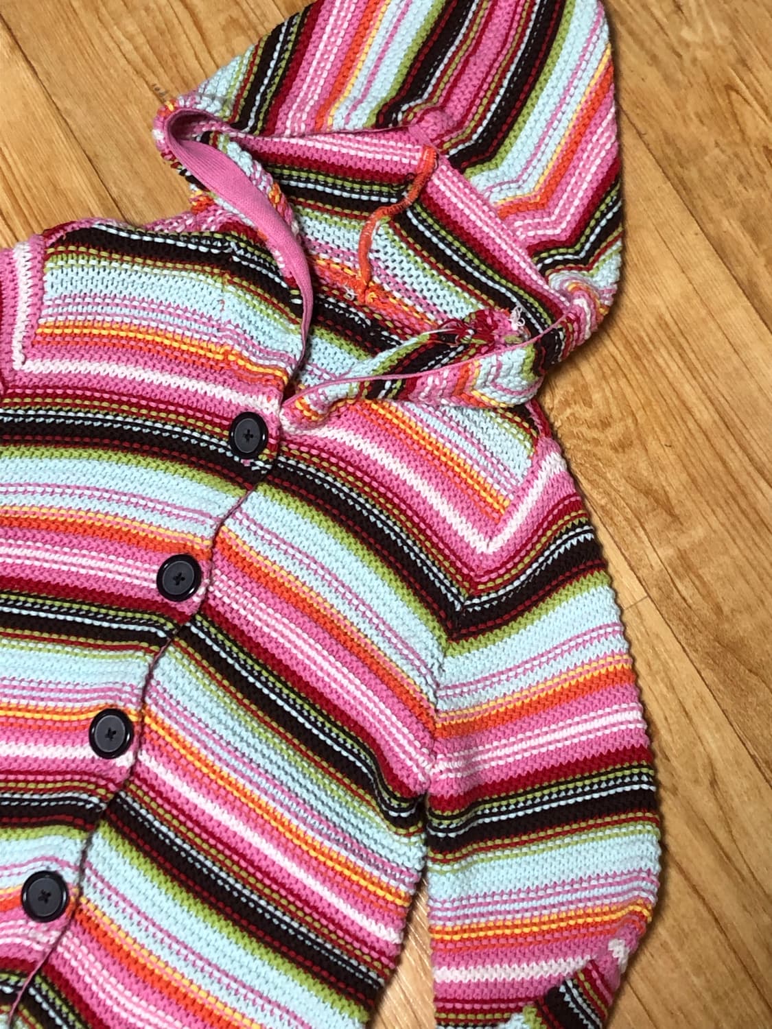 하구미 히피 니트 후드집업 상품이미지2