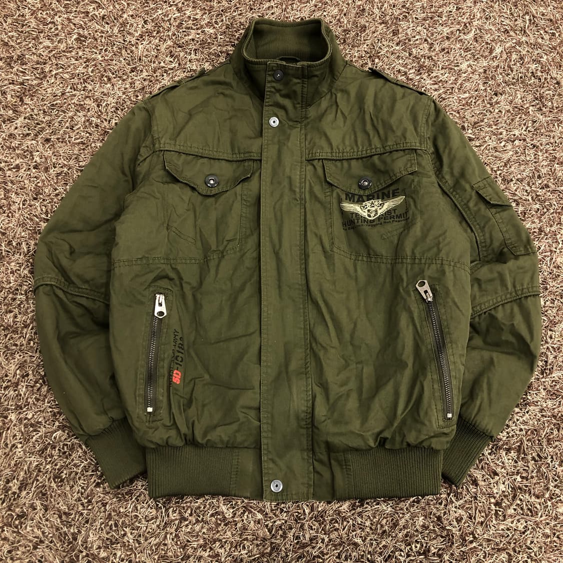 캠프5 빈티지 밀리터리 MARINE 항공 점퍼 상품이미지3
