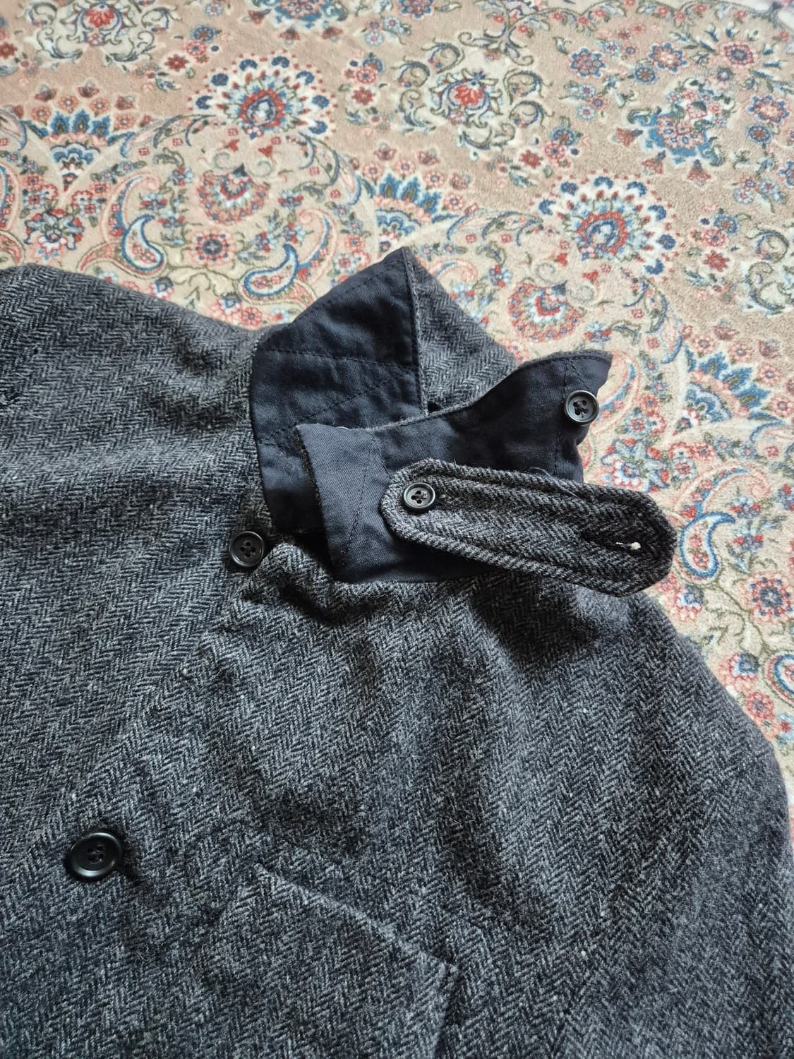 미국 제조 엔지니어드 가먼츠 헤링본 울 재킷 상품이미지2