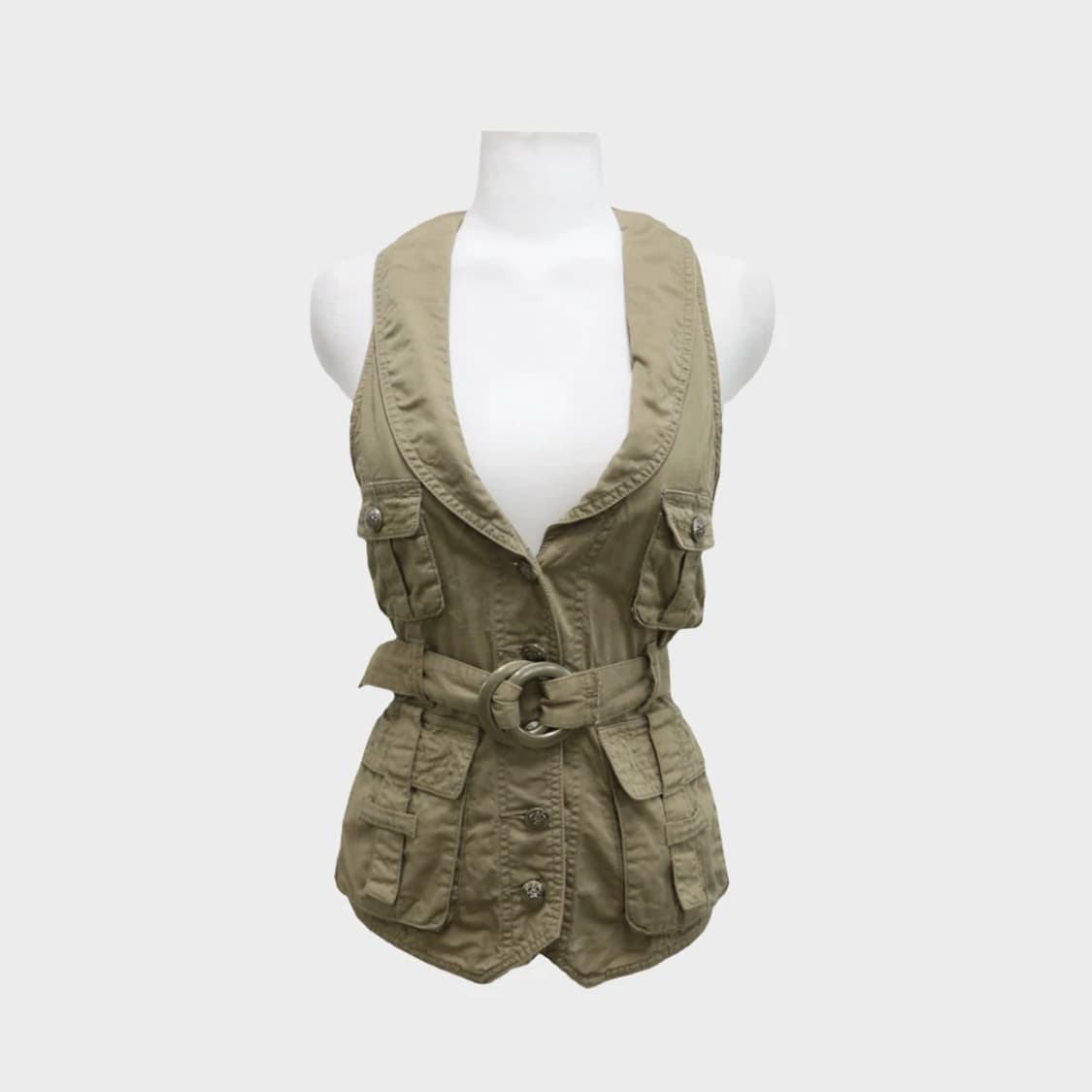 VIEVUS JEAN 벨트 포인트 카고 베스트 63101 상품이미지1