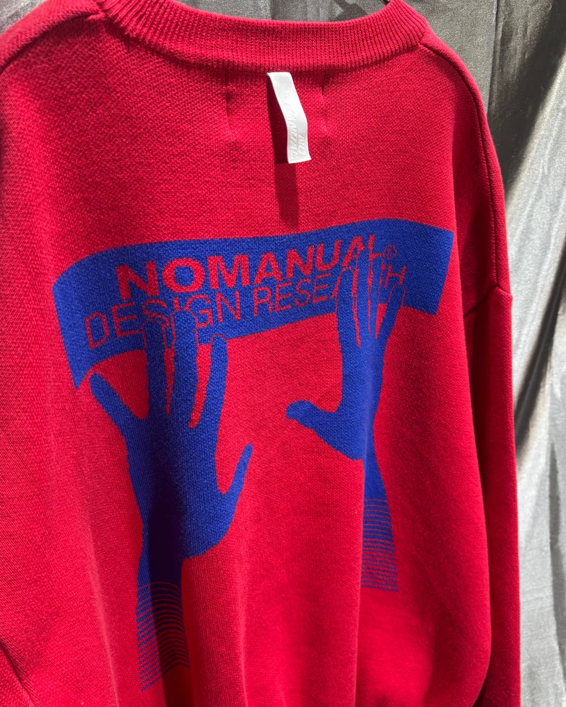 M 노메뉴얼 더블핸즈 레드 니트 상품이미지6