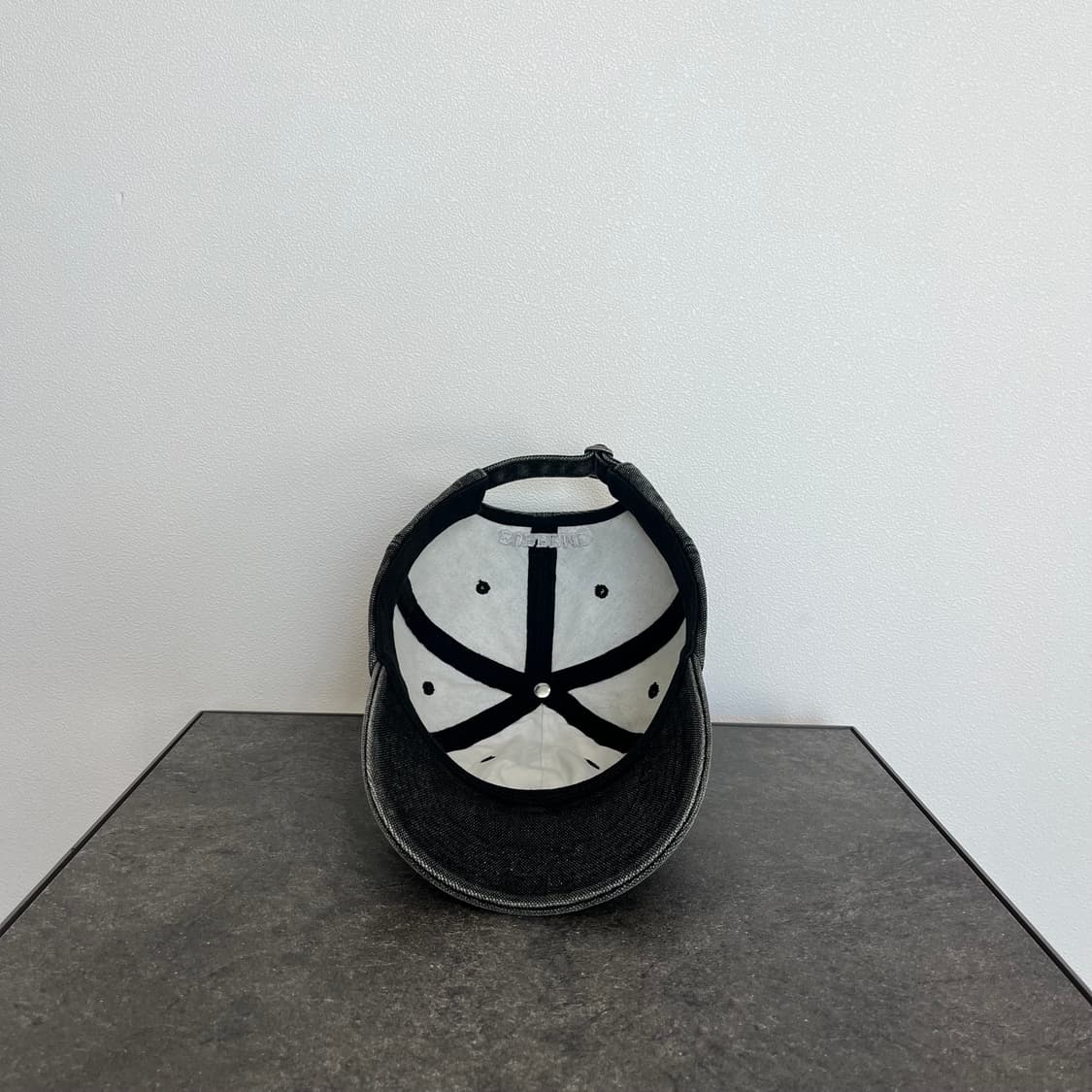 (OS) 슈프림 S로고 볼캡 모자 피그먼트 블랙 상품이미지5