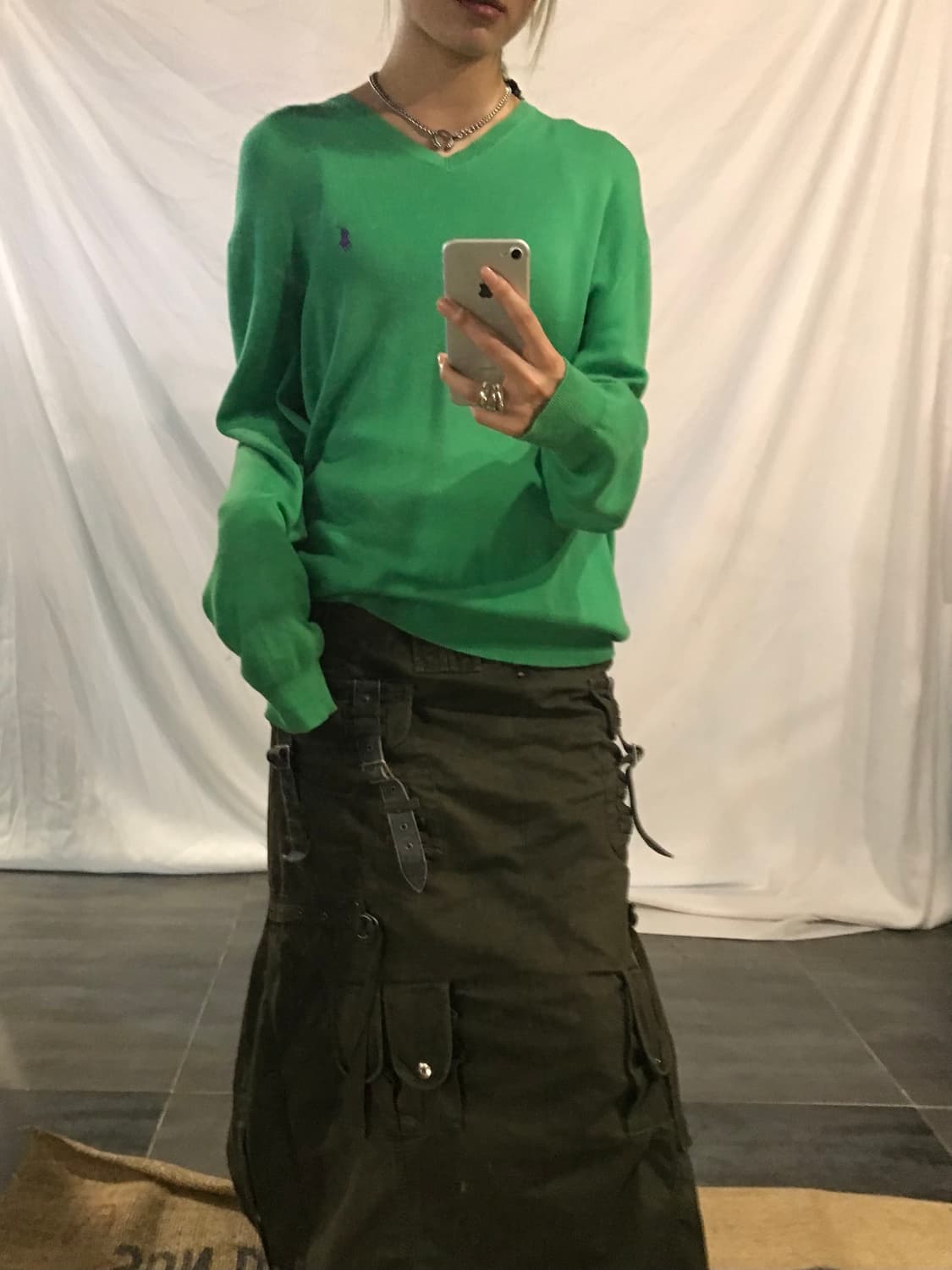  Polo Ralph Lauren V-neck green Knitwear 상품이미지1