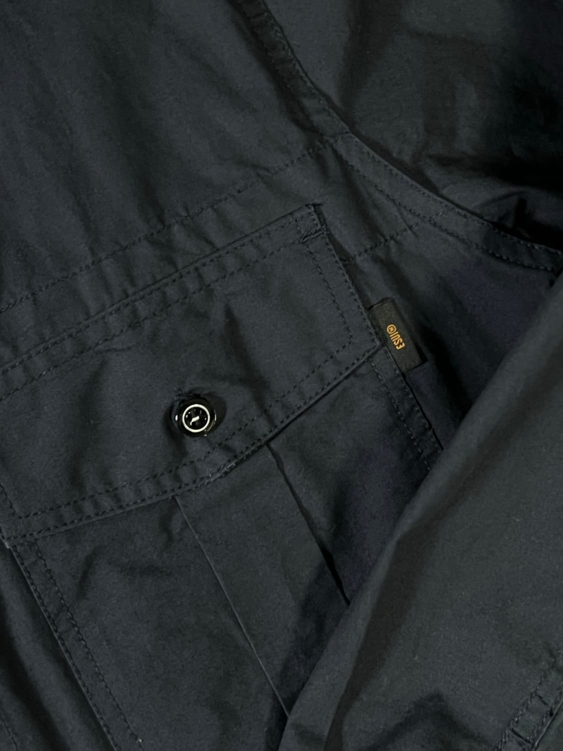 에스피오나지 노카라 워크셔츠 네이비 상품이미지3