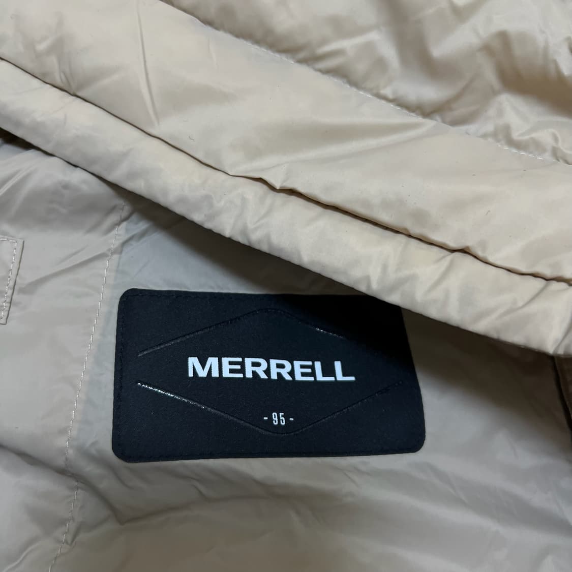 머렐 로고 라이트 구스다운 경량패딩 M/95  상품이미지5