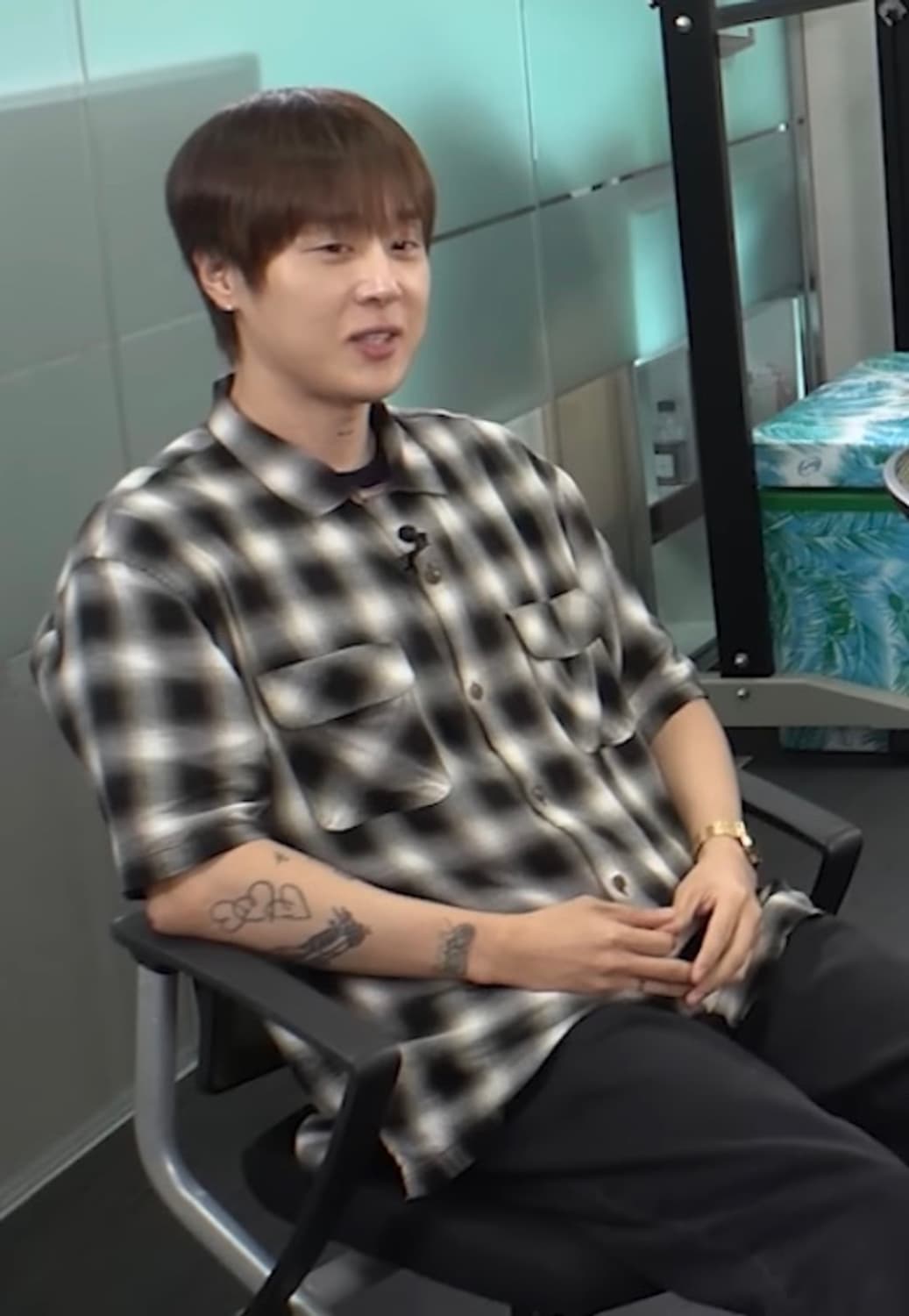 카키스 Shadow Plaid S/S Shirt (Bark/L사이즈) 상품이미지2