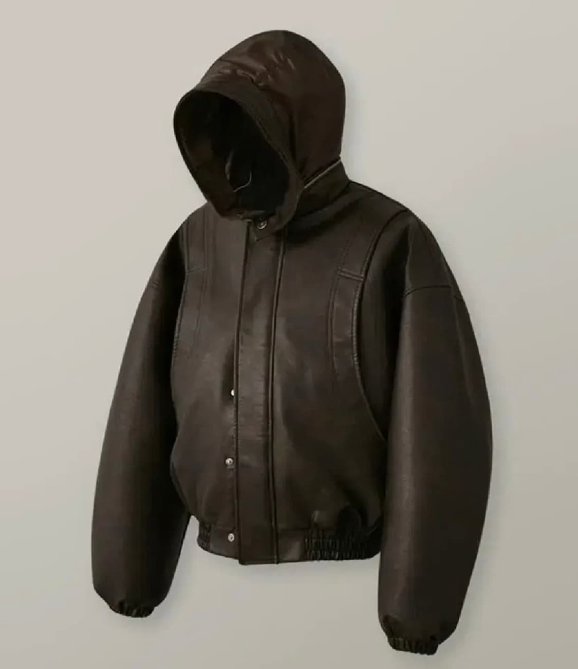 라퍼지스토어 버핑레더 히든 후디드 레더 점퍼  상품이미지1