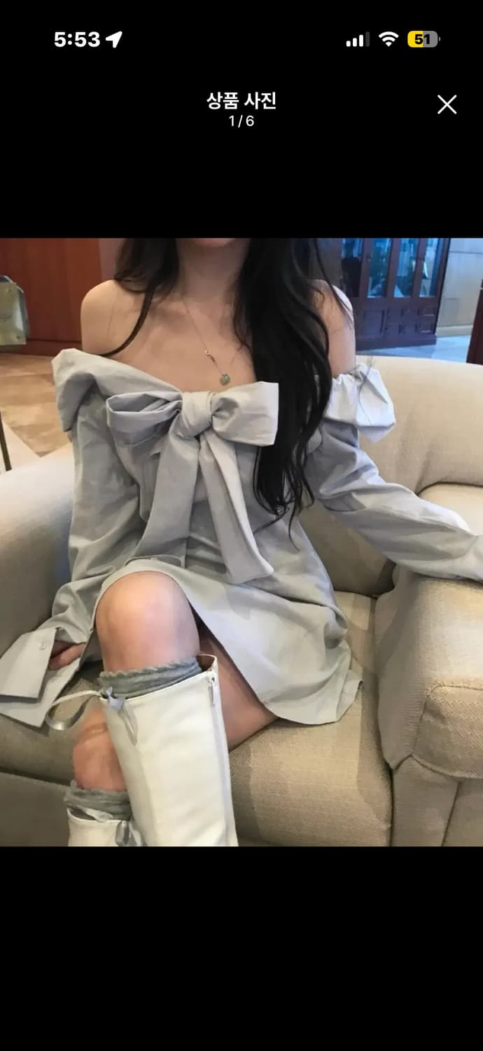 구함) 클라우드이모션 슈슈 리본 원피스 구해여 상품이미지1