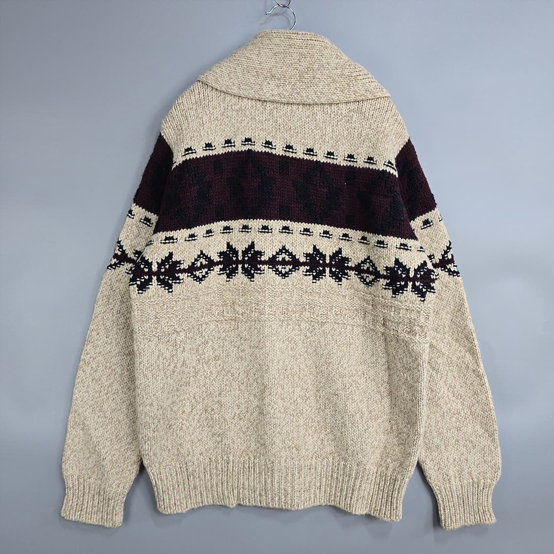 지아네티(GIANETTI) 이태리 숄카라 니트 가디건 XL 상품이미지3