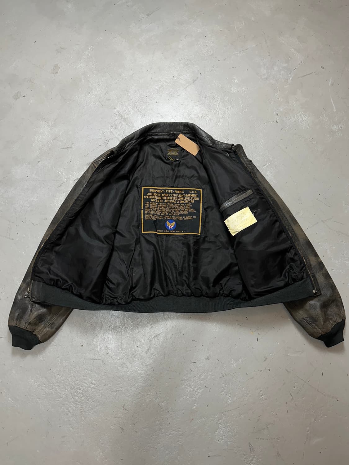 90’s OG 아비렉스 A2 레더 자켓 봄버 자켓 상품이미지7