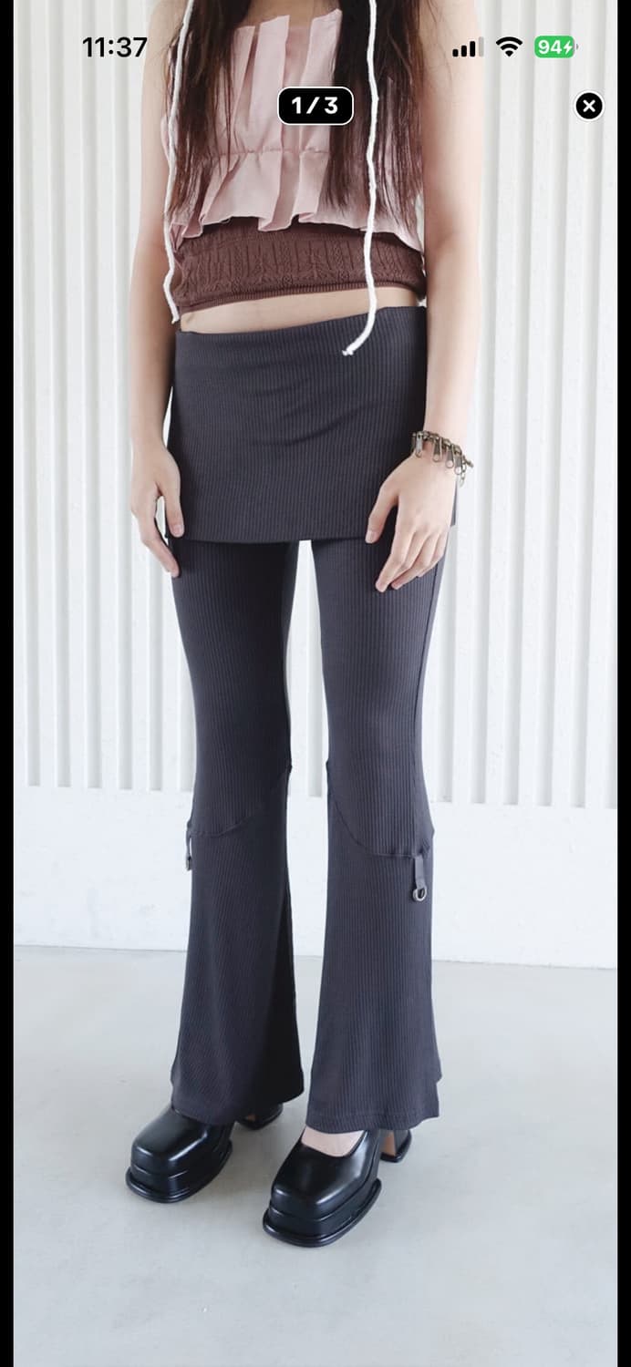 샵페어리 summer pantalon pants grey 상품이미지3