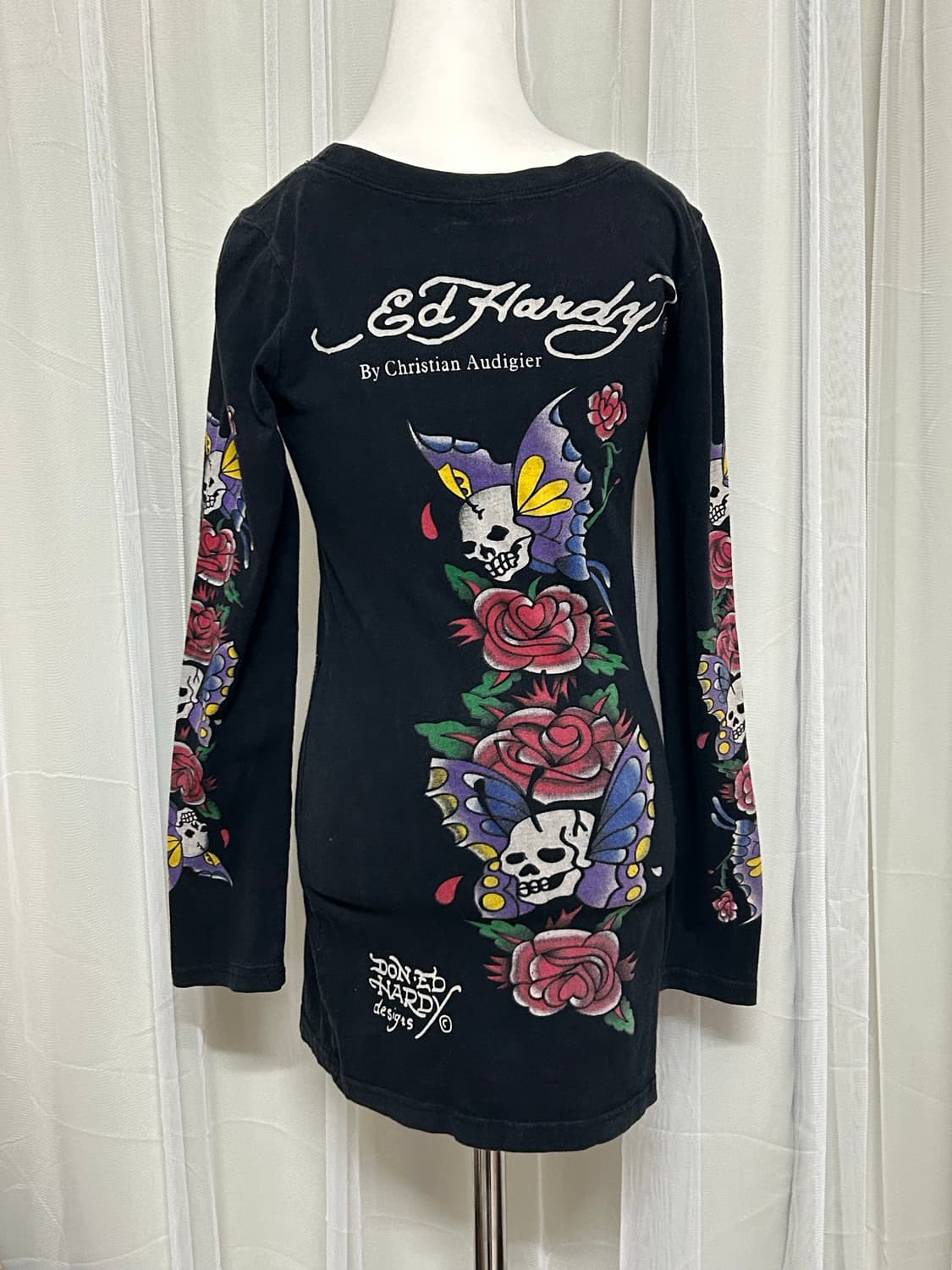 에드하디 롱슬리브 딱붙핏 유니콘 해골 펑크 상품이미지2