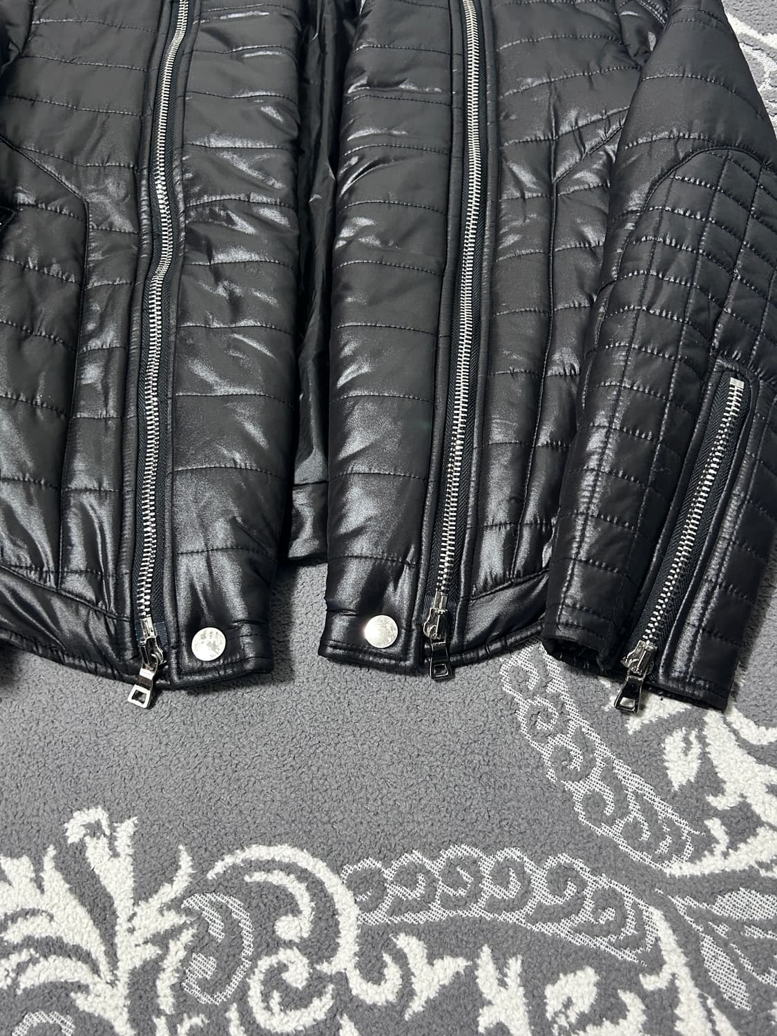 퀼티드 더블 지퍼 패딩 자켓 상품이미지6