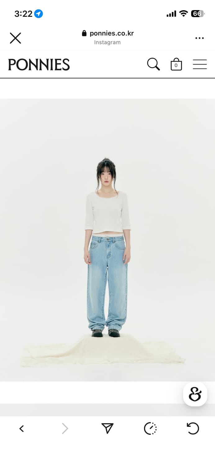 포니즈 921 미드 라이즈 진스 상품이미지2