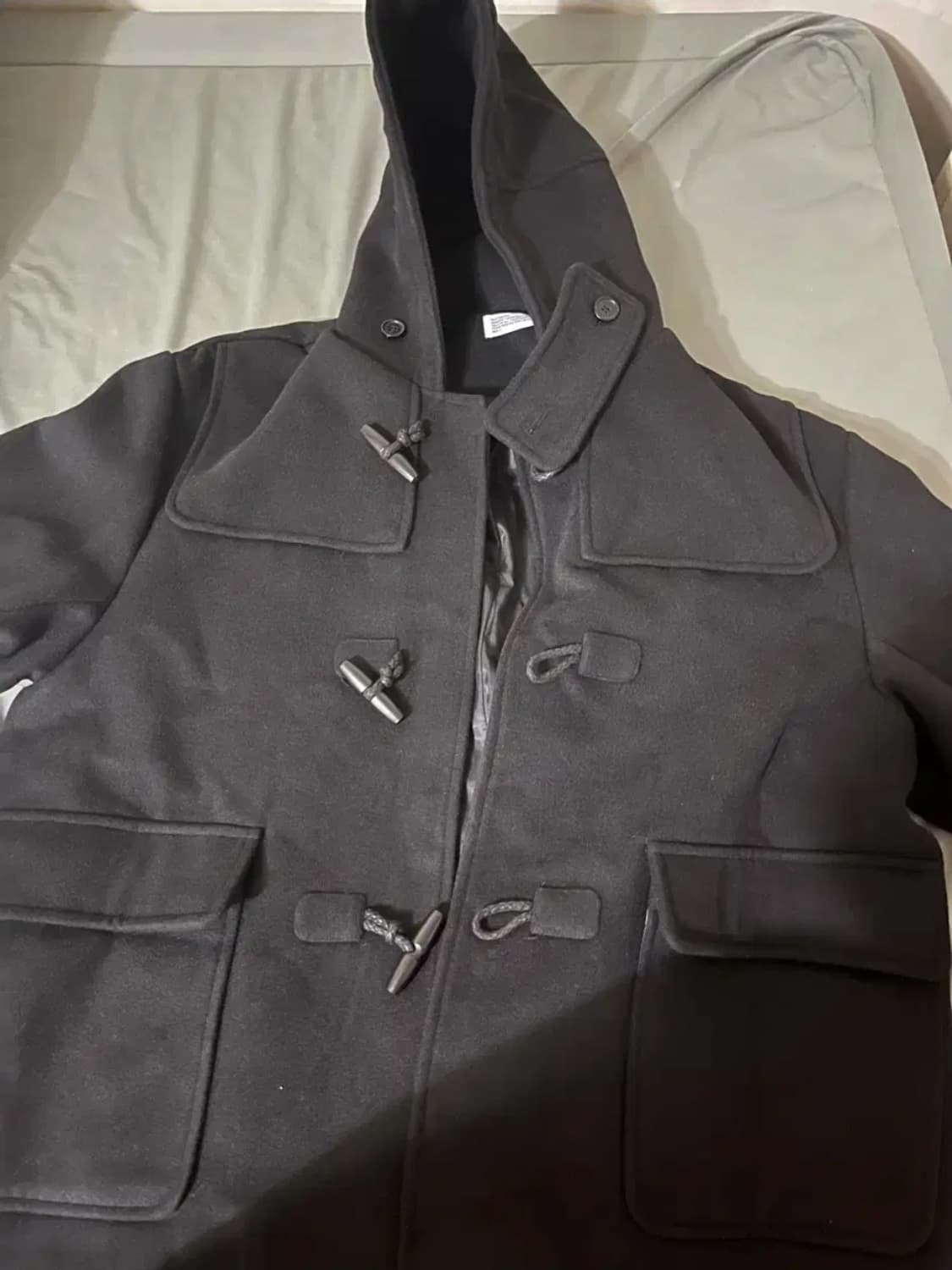 파르티멘토 멘톤 콘보이 더플 코트 블랙 상품이미지2