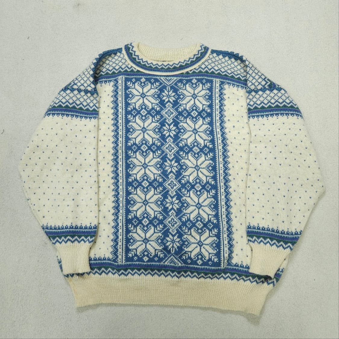 빈티지 노르딕 패턴 니트 L 상품이미지1