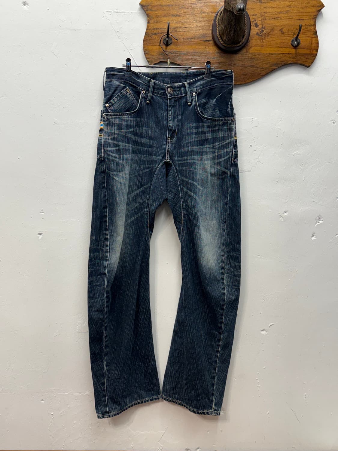 Japan EDWIN Curved Buckle Back Denim 상품이미지5