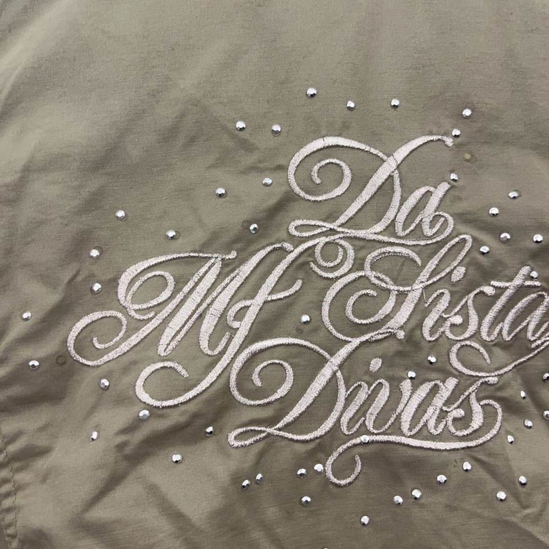 빈티지 Y2K 대장급 러블리힙 올리브카키 항공점퍼 자켓 90 C09340 상품이미지10