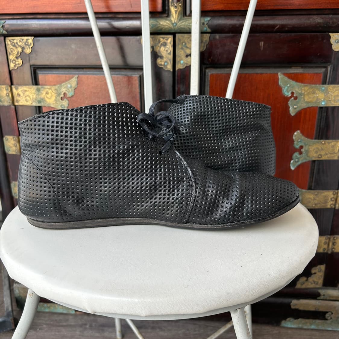 마르셀 펀칭 레더 앵클 부츠 상품이미지2