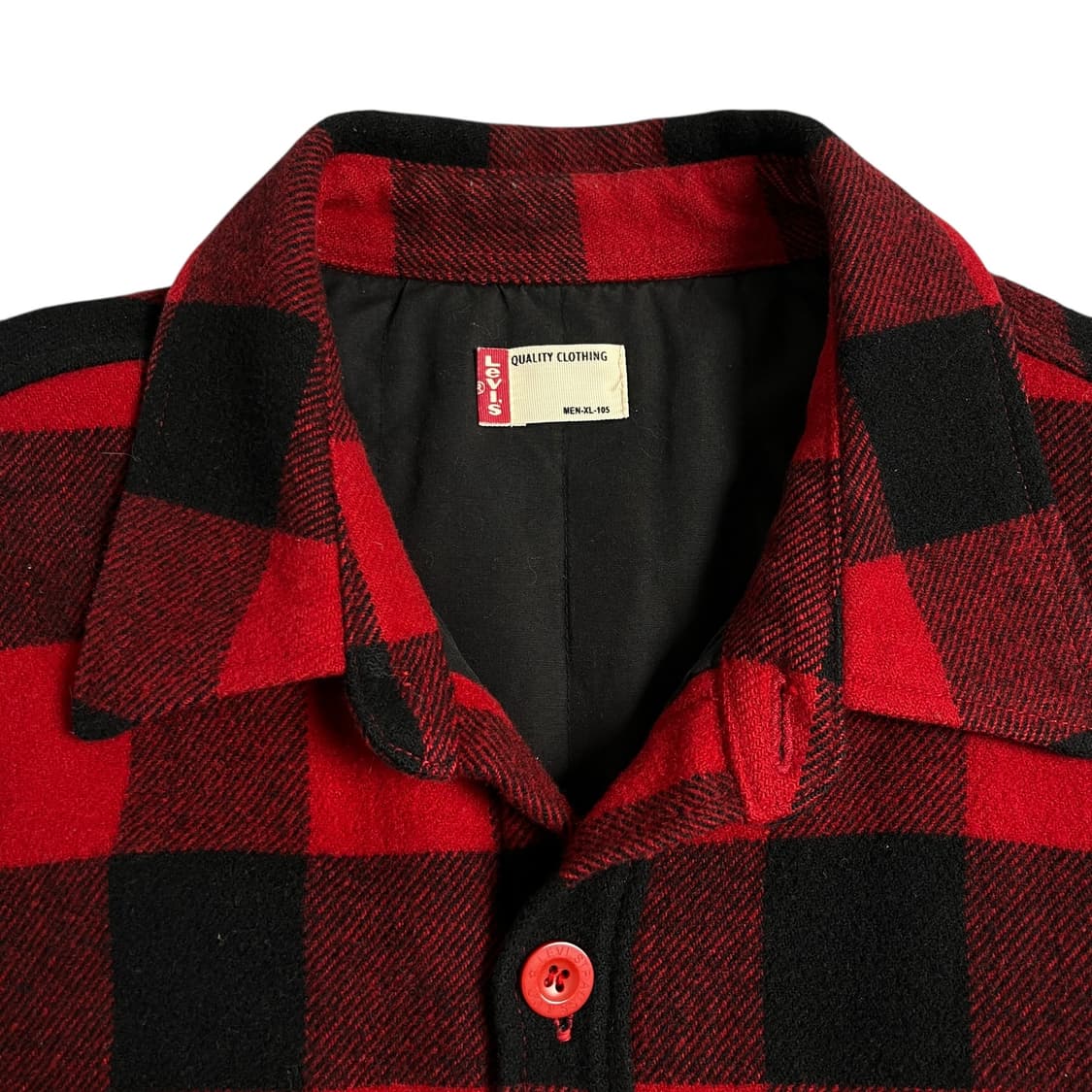 LEVIS 리바이스 체크 누빔 셔츠 자켓 레드 상품이미지3