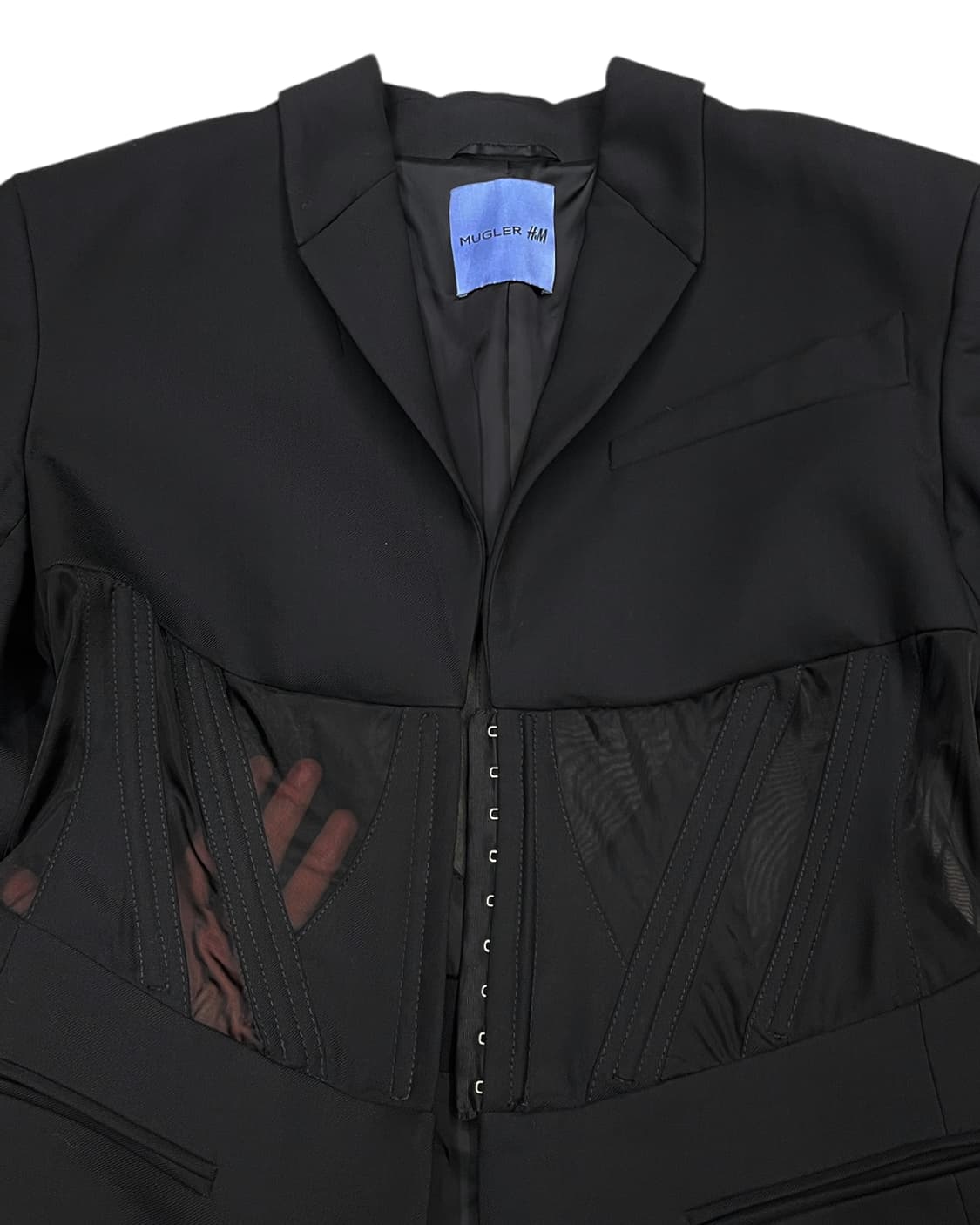 뮈글러 x H&M 23SS 코르셋 스타일 울 자켓 상품이미지5