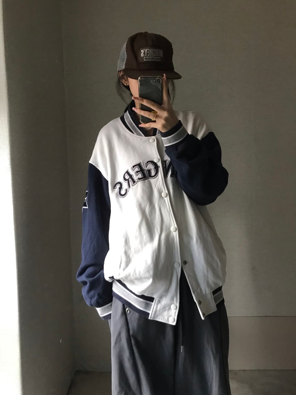 MLB 오버핏 바시티 자켓 상품이미지5