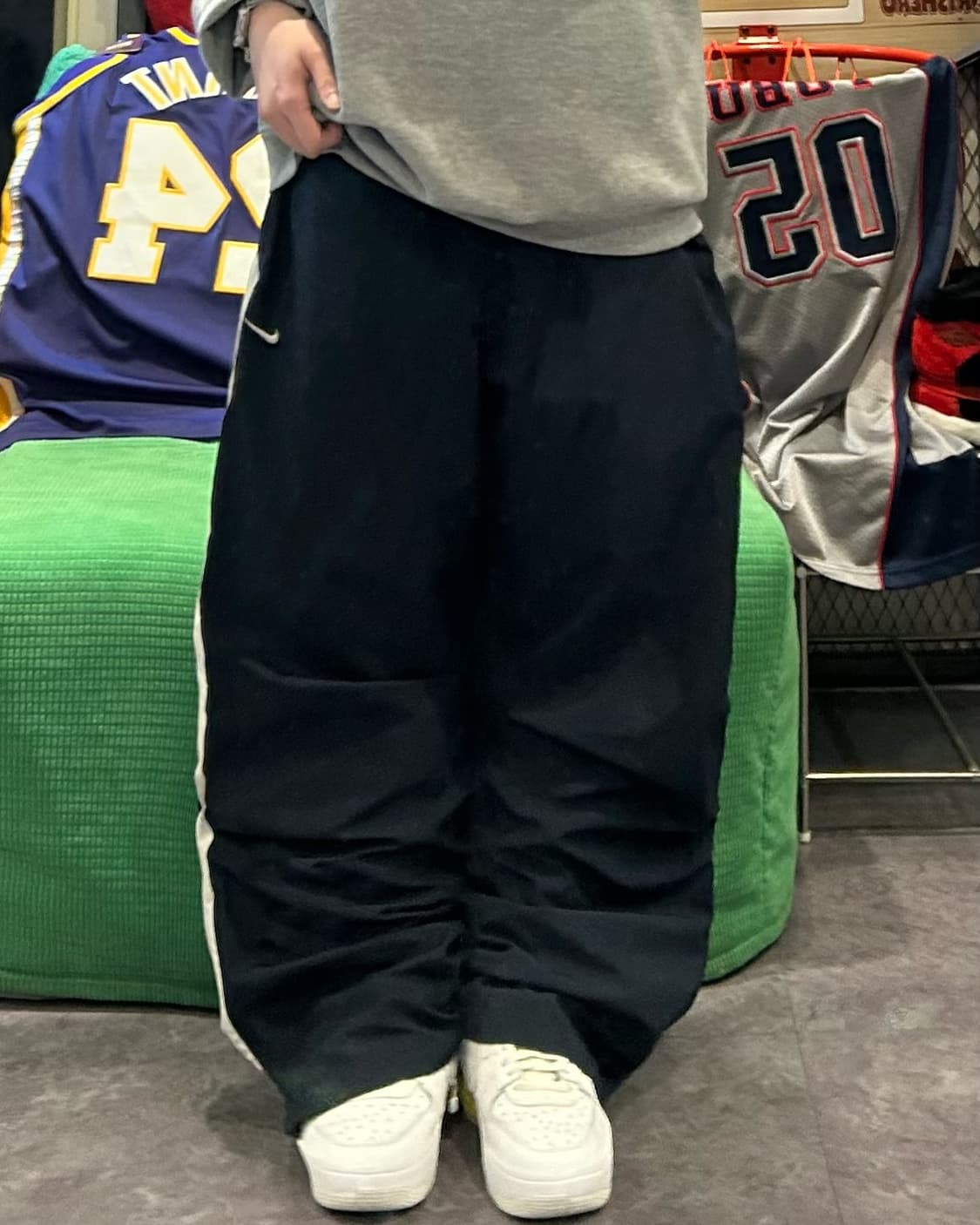 Nike black nylon track pants 상품이미지3