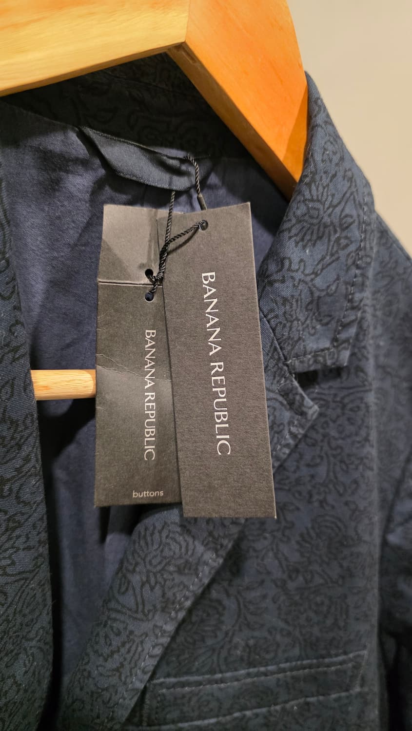 바나나 리퍼블릭 네이비 패턴 자켓 (새제품) 상품이미지6