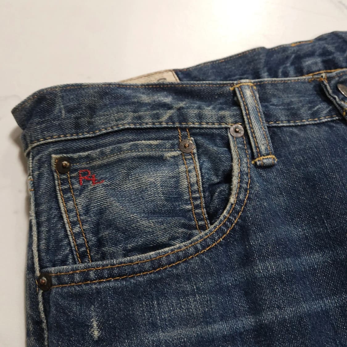 32~33)POLO 폴로 랄프로렌 스트레이트 워시드 데님 팬츠 청바지 상품이미지2