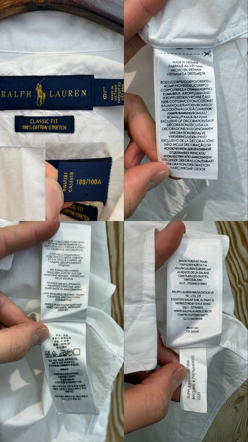 폴로 랄프로렌 셔츠 클래식핏 화이트 상품이미지10
