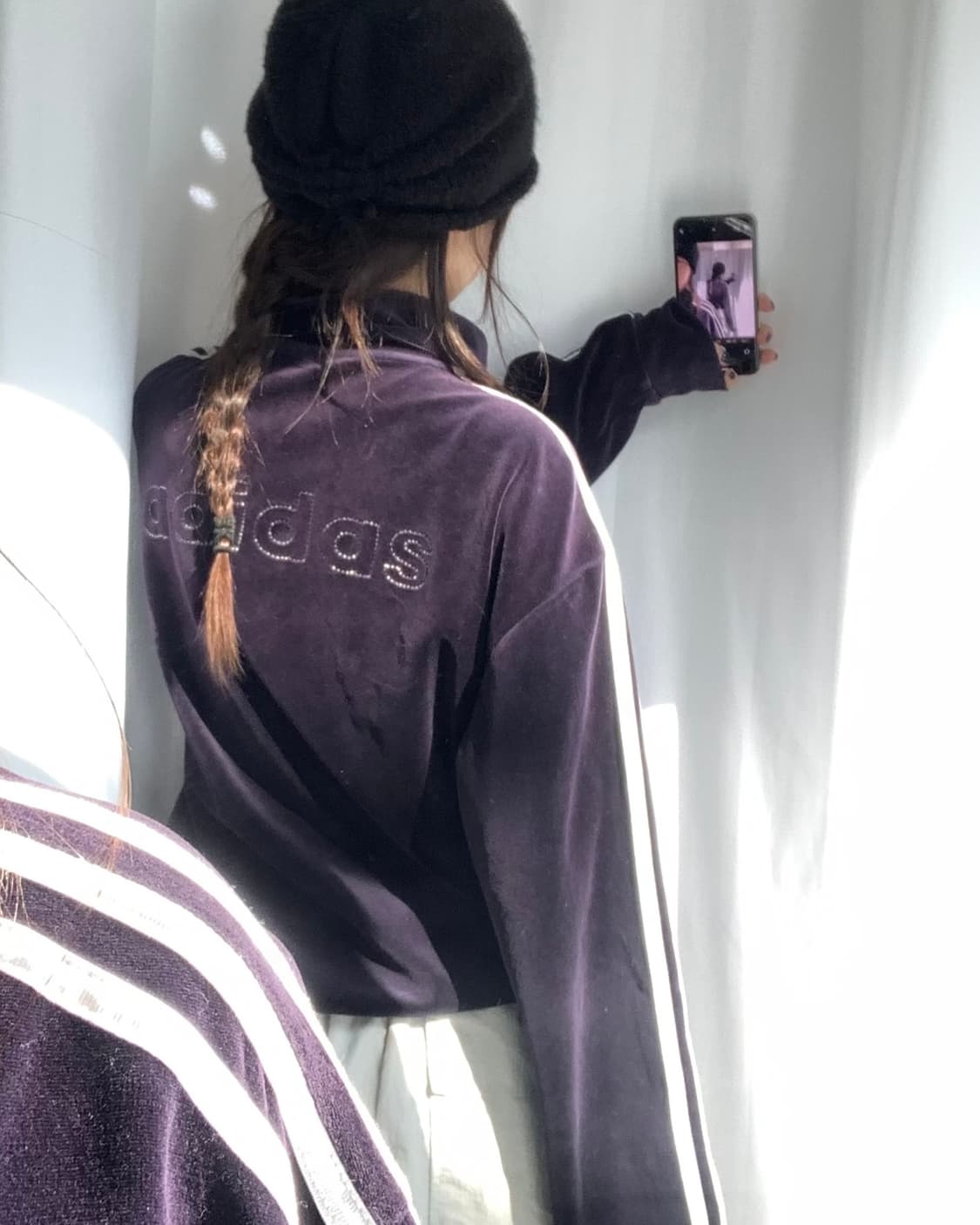 Adidas 아디다스 네이비컬러 벨벳 져지 상품이미지3