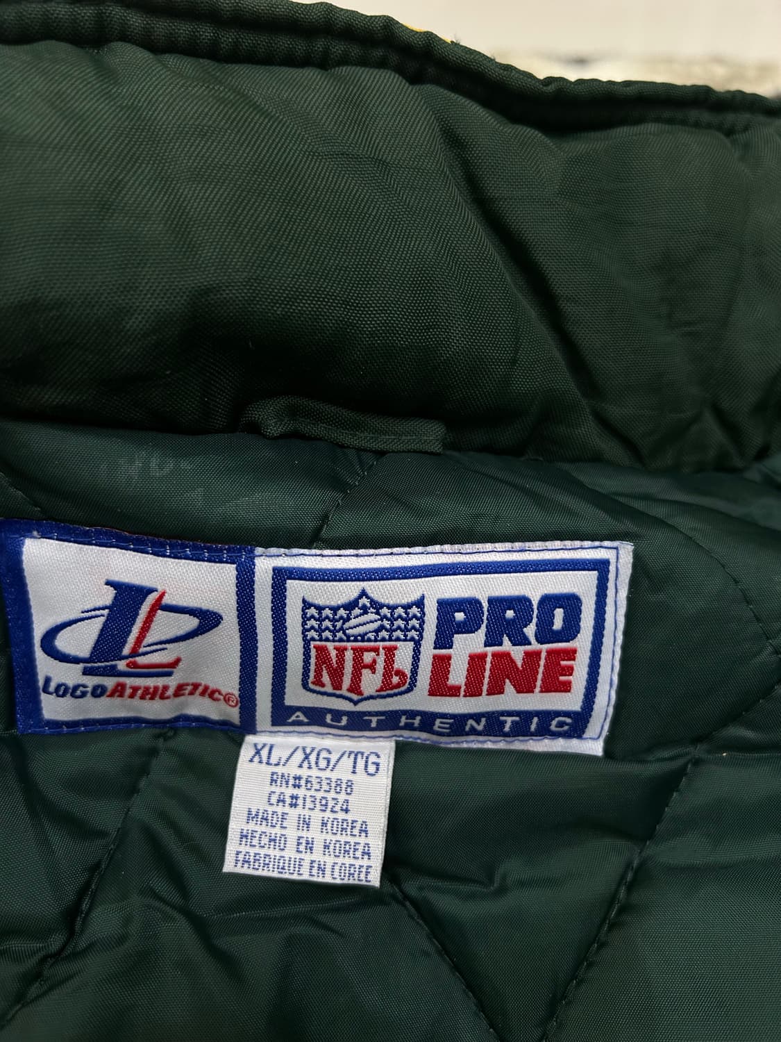[XL]NFL 프로라인 그린베이 패커스 점퍼/오염 상품이미지7