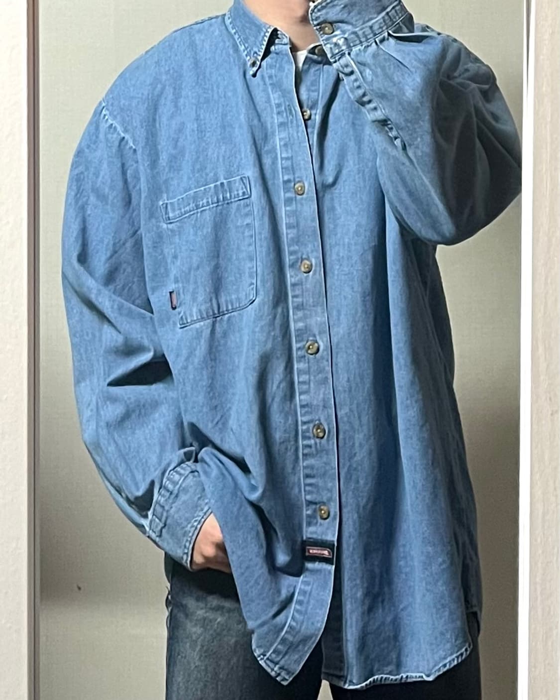 디키즈 오버사이즈 데님 셔츠 상품이미지2