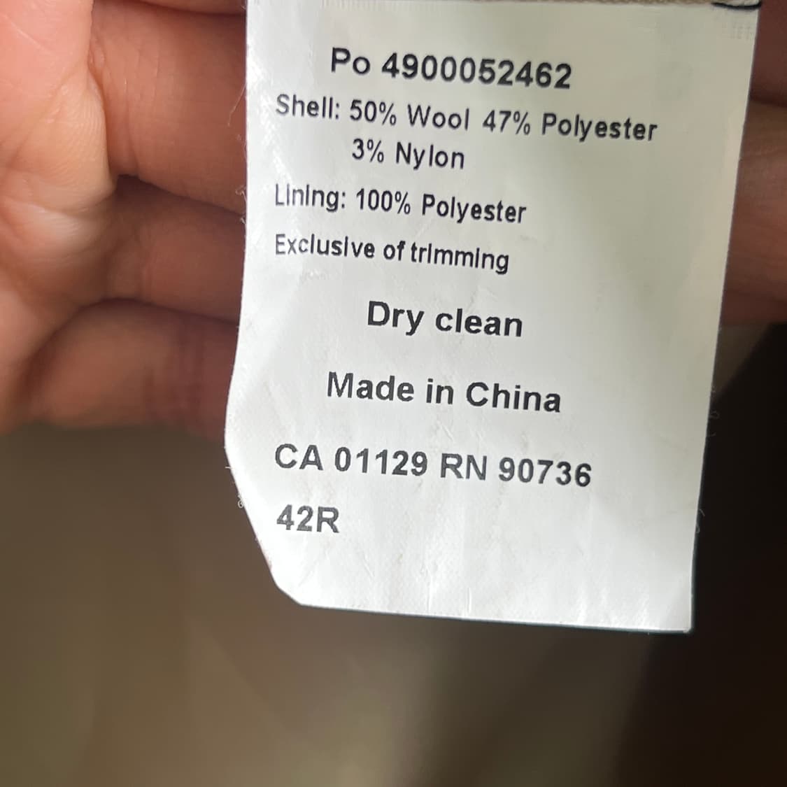 로렌 랄프로렌 베이지 울 코트 42 상품이미지7